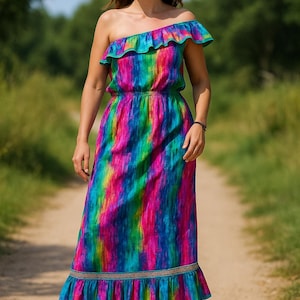 Long Dress 100% Cotton, Women's Clothing, Long Dress, Cotton Dress, Boho Style