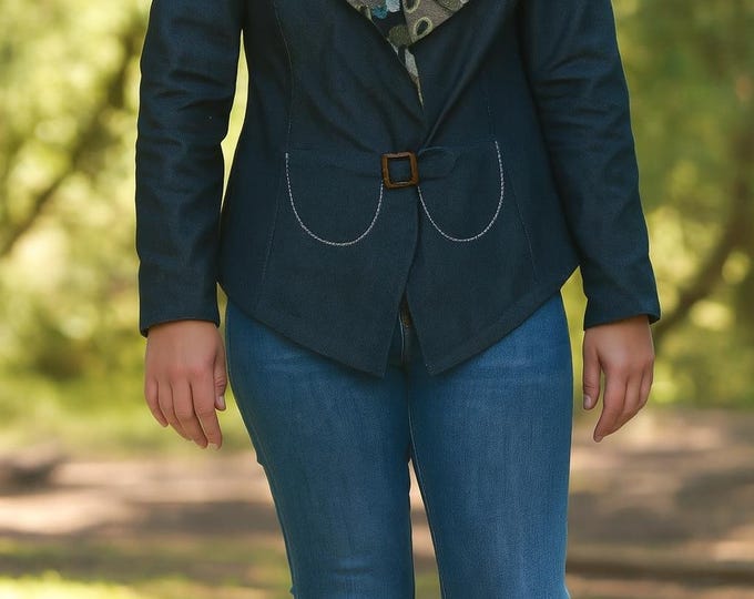 Women's Jackets & Coats, Denim jacket, Denim jacket, Women's clothing, Handmade Jacket, Coat, Vintage Jacket, made in Portugal, Clothing