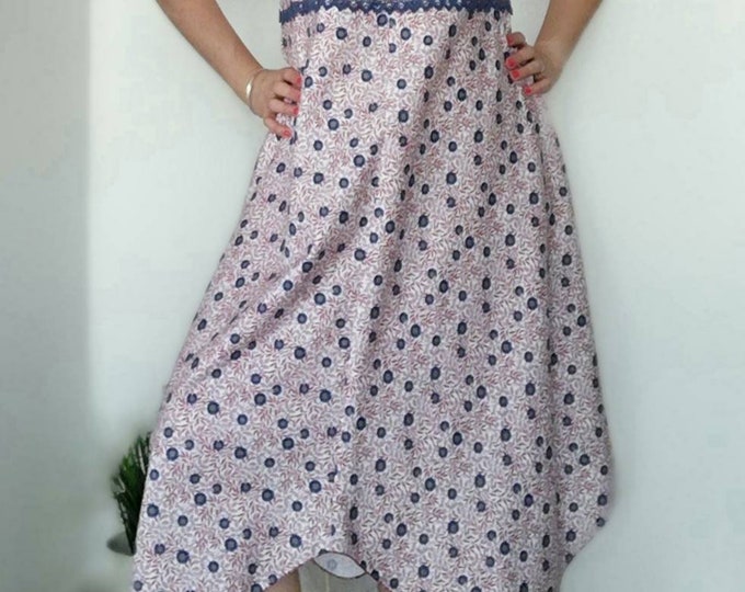 Dress with peaks, Summer dress, Fluid dress, Summer dress, Wedding dress, Handmade dress, Women fashion, Dresses, Beach dress, Womens
