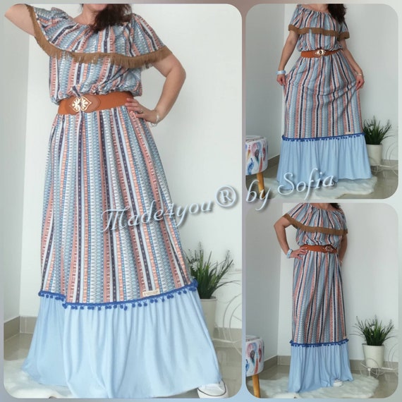 bohemian style long dresses