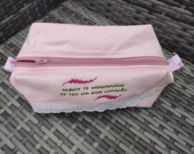 Toiletry bag, toiletry bag, embroidered bag, makeup bag, women bag, Cosmetic bag, Travel bag