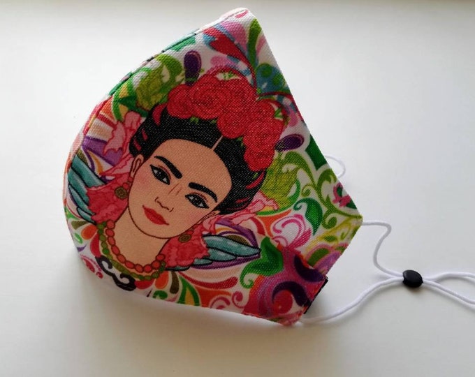 Frida Lover Model Mask, Frida face mask, Reusable face mask, Travel mask, Anti Dust mask, Frida mask, Frida lovers, Stoffmaske, Maskes