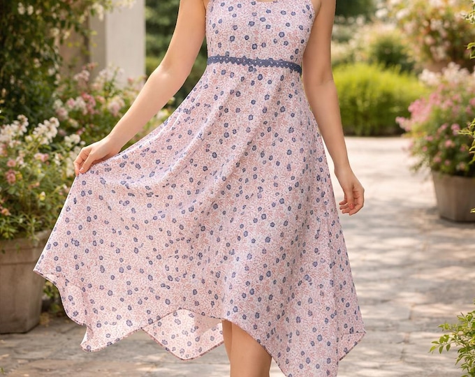 Pointed dress, Summer dress, Flowy dress, Wedding dress, Handmade dress, Women's fashion, Dresses, Beach dress, Women's