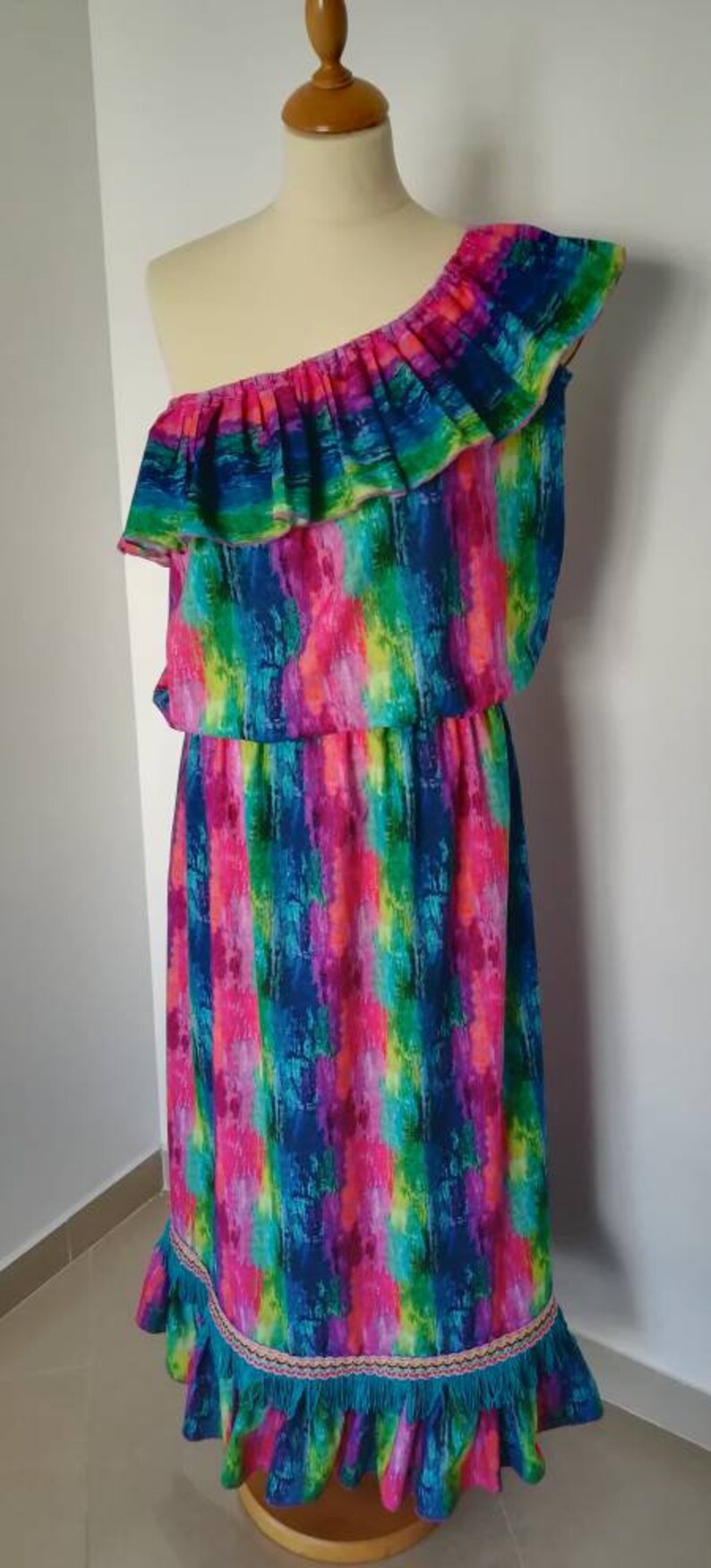 Long Dress 100% cotton, Women's Clothing, Long Dress, Cotton Dress, Boho Style image 4