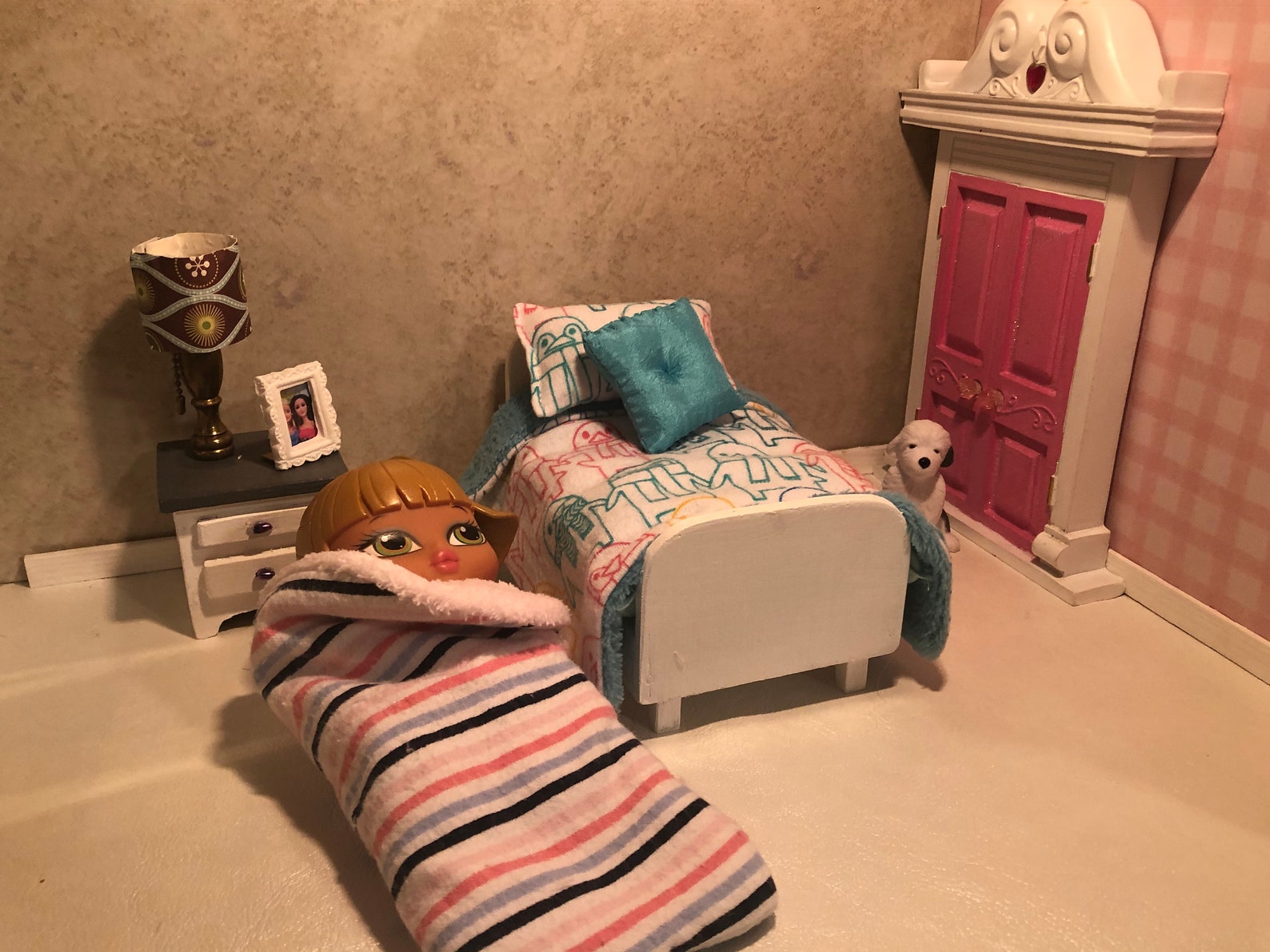 Bratz Baby Doll Wood Bed Bedspread Pillows Blankets & Etsy