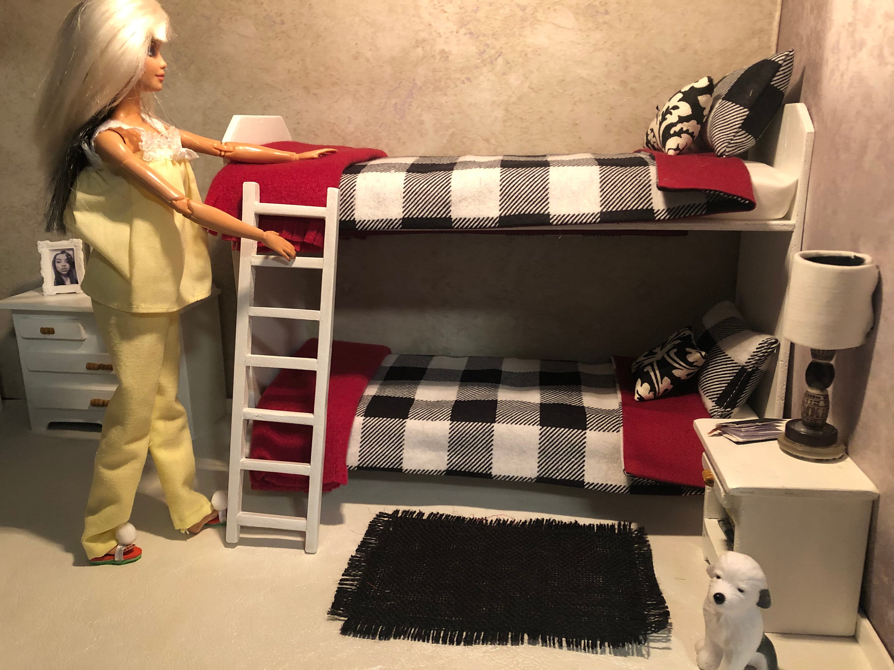 Barbie Wood Bunk Beds Furniture for Barbie Integrity Poppy | Etsy