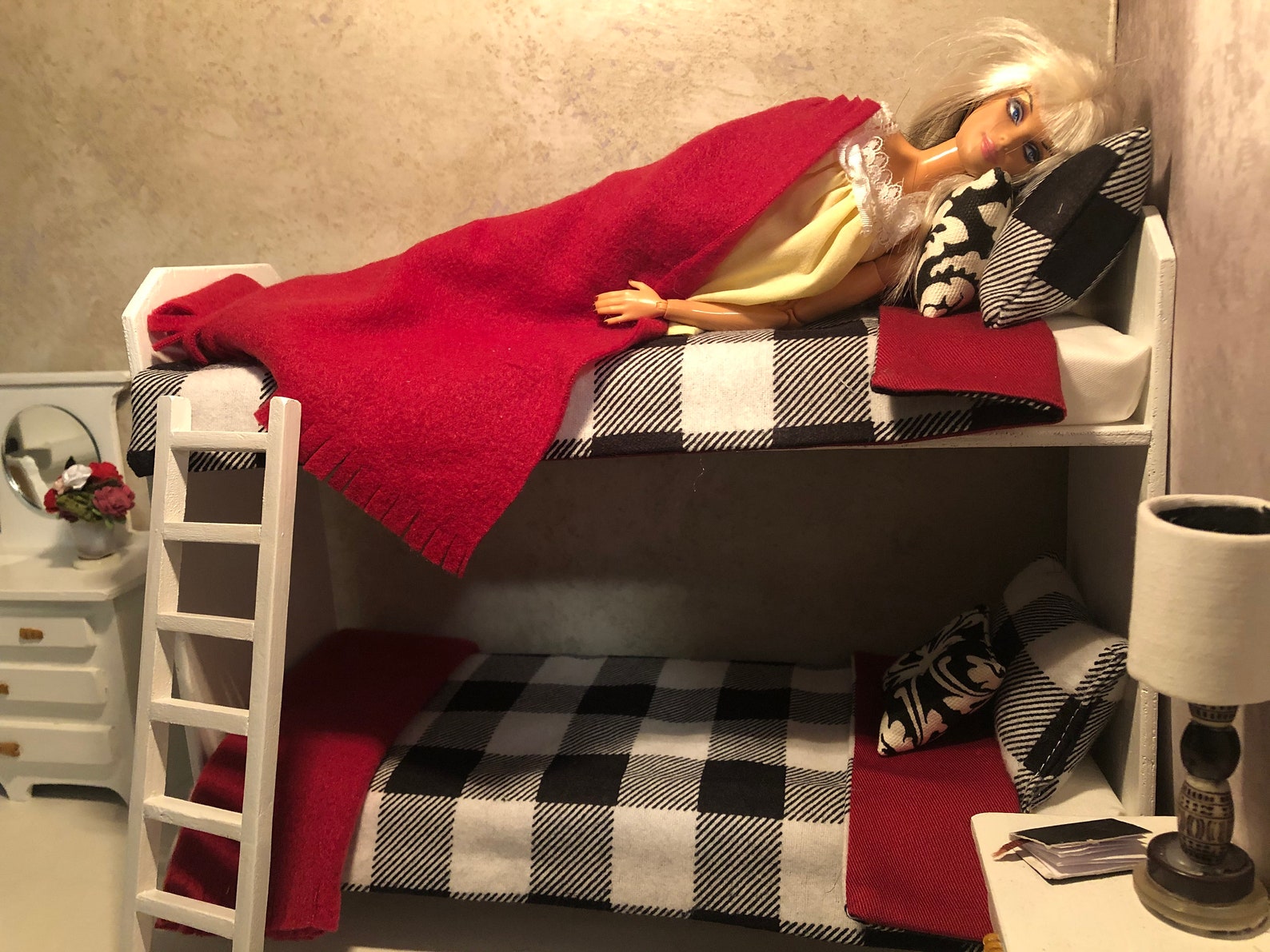 Barbie Wood Bunk Beds Furniture for Barbie Integrity Poppy Etsy