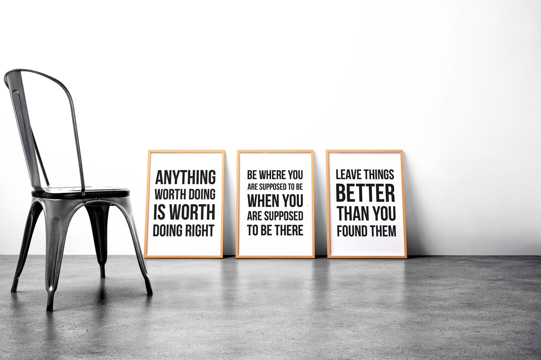 Family Rules Printable SET House Rules Wedding Advice Words to Live by