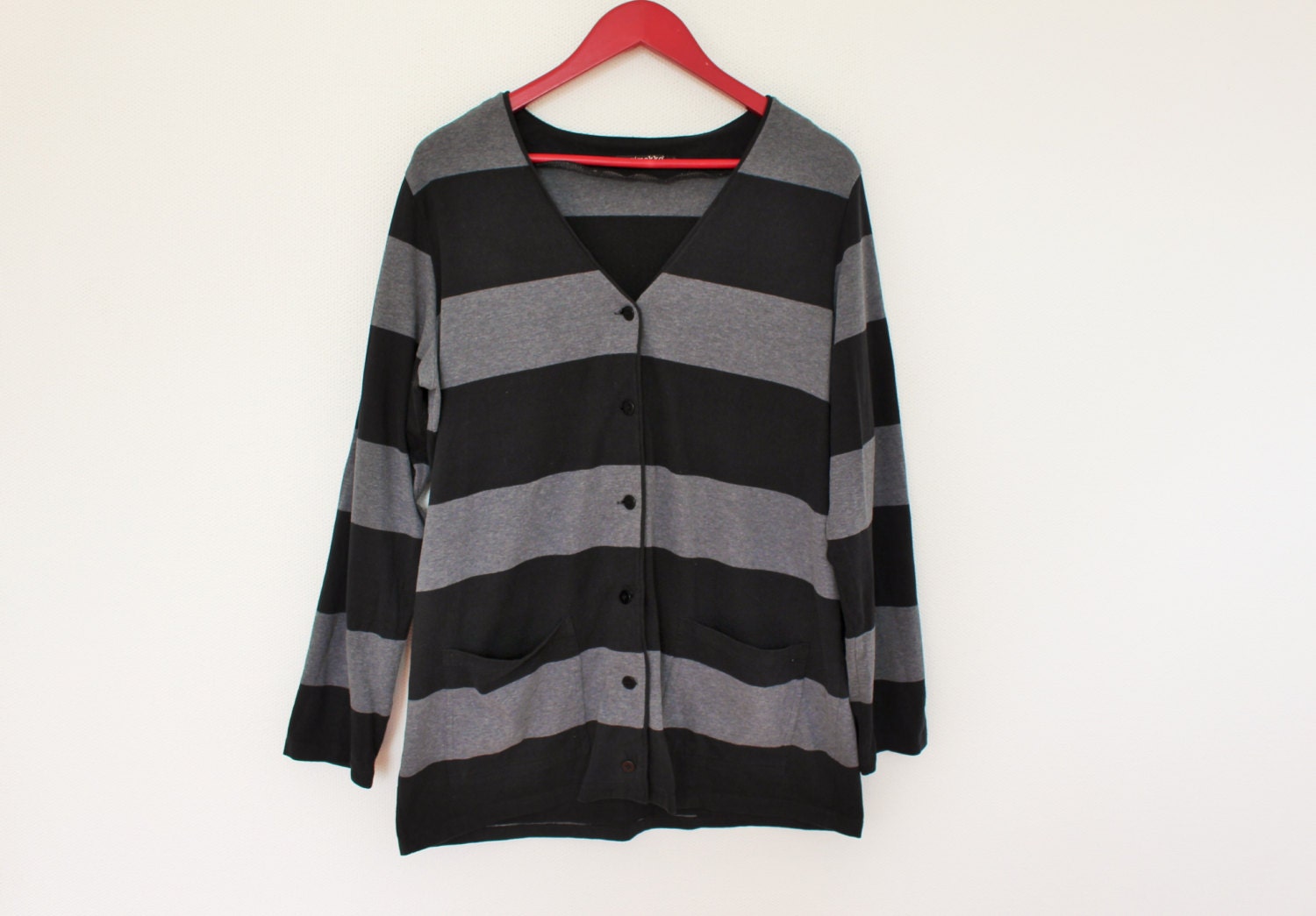 MARIMEKKO Jacket Gray Black Stripy Marimekko Blazer Cotton | Etsy