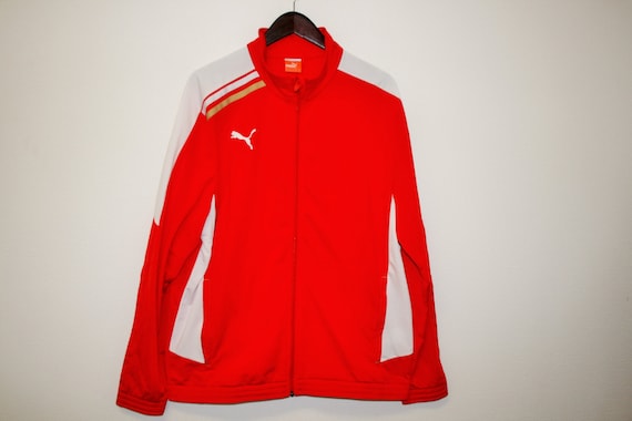 red and white puma jacket