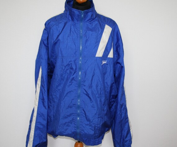 blue windbreaker
