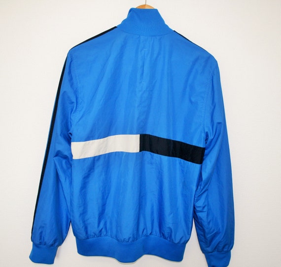 90s ADIDAS Jacket Blue Adidas 3 Stripes Windbreaker Trainer