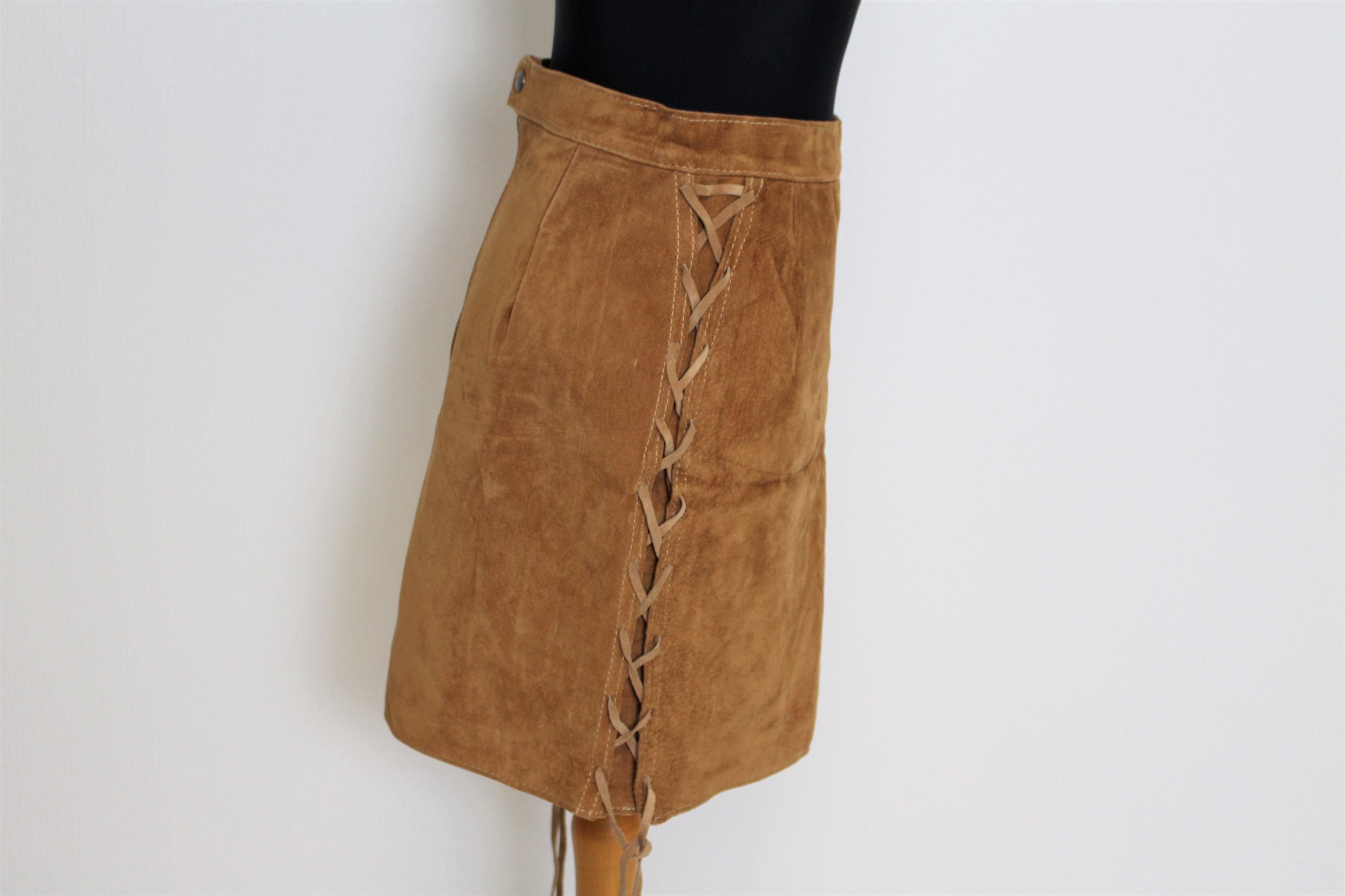 Brown suede skirt clearance 9mm