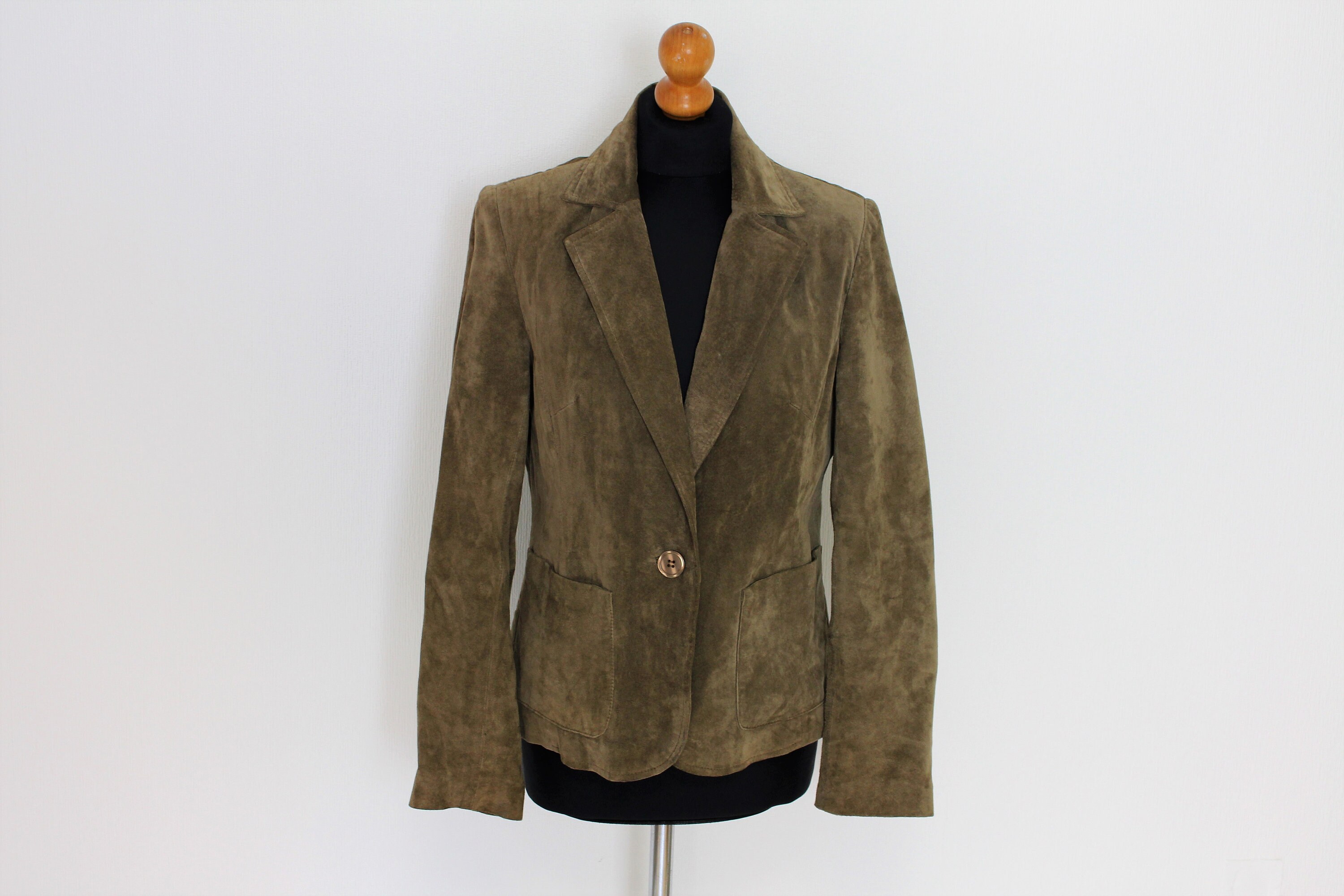 khaki suede jacket womens