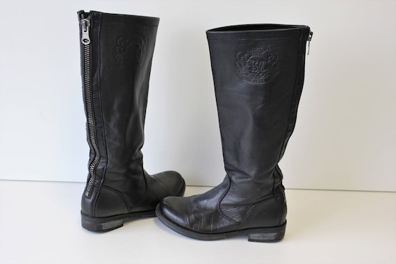 Vintage riding GUESS 90s botas rodilla alta Bak Etsy España