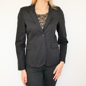 Dunkel blaue Blazer mehr ausgestattet klassische blaue Blazer Büro Jacke Cocktail Party Jacke Sekretär Casual Jacke Medium