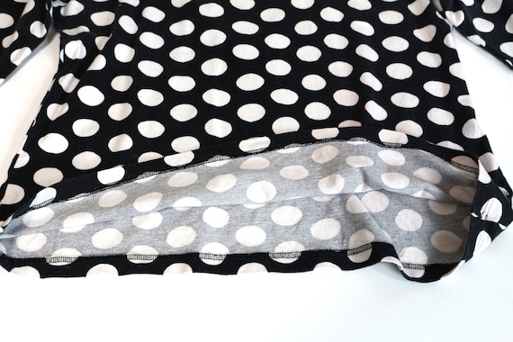 MARIMEKKO Shirt Black White Polka Dot Shirt  Cott… - image 5