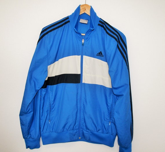 Años 90 ADIDAS chaqueta azul Adidas 3 rayas Trainer - Etsy México