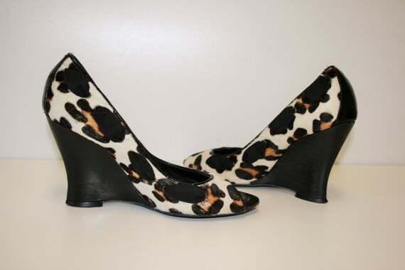 wedge animal print shoes
