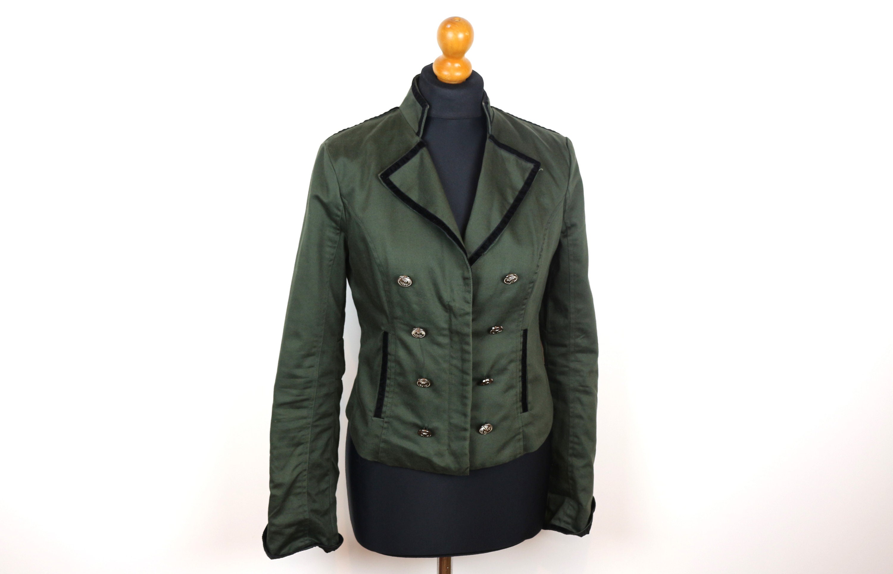 Women's double top breasted military jacket