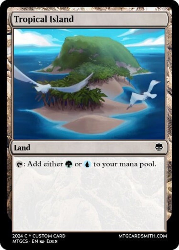 Tropical Island MTG Proxy - Etsy Tropical Island MTG Proxy - Etsy