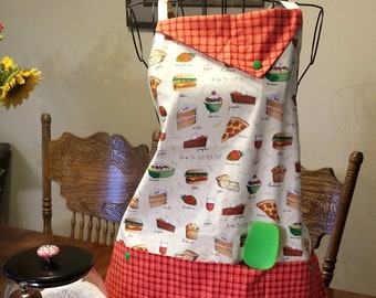 Pizza Apron,  Baking Apron, Cooking Apron, Craft Apron, Mother Gift, Apron Gift