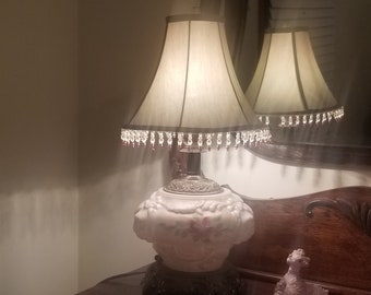 Table Lamp, Victorian Lamp, Night Light Lamp, Vintage Table Lamp, Hurricane Lamp, Night Stand Lamp, Unique Lamp