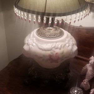 Table Lamp, Victorian Lamp, Night Light Lamp, Vintage Table Lamp, Hurricane Lamp, Night Stand Lamp, Unique Lamp Bild 7