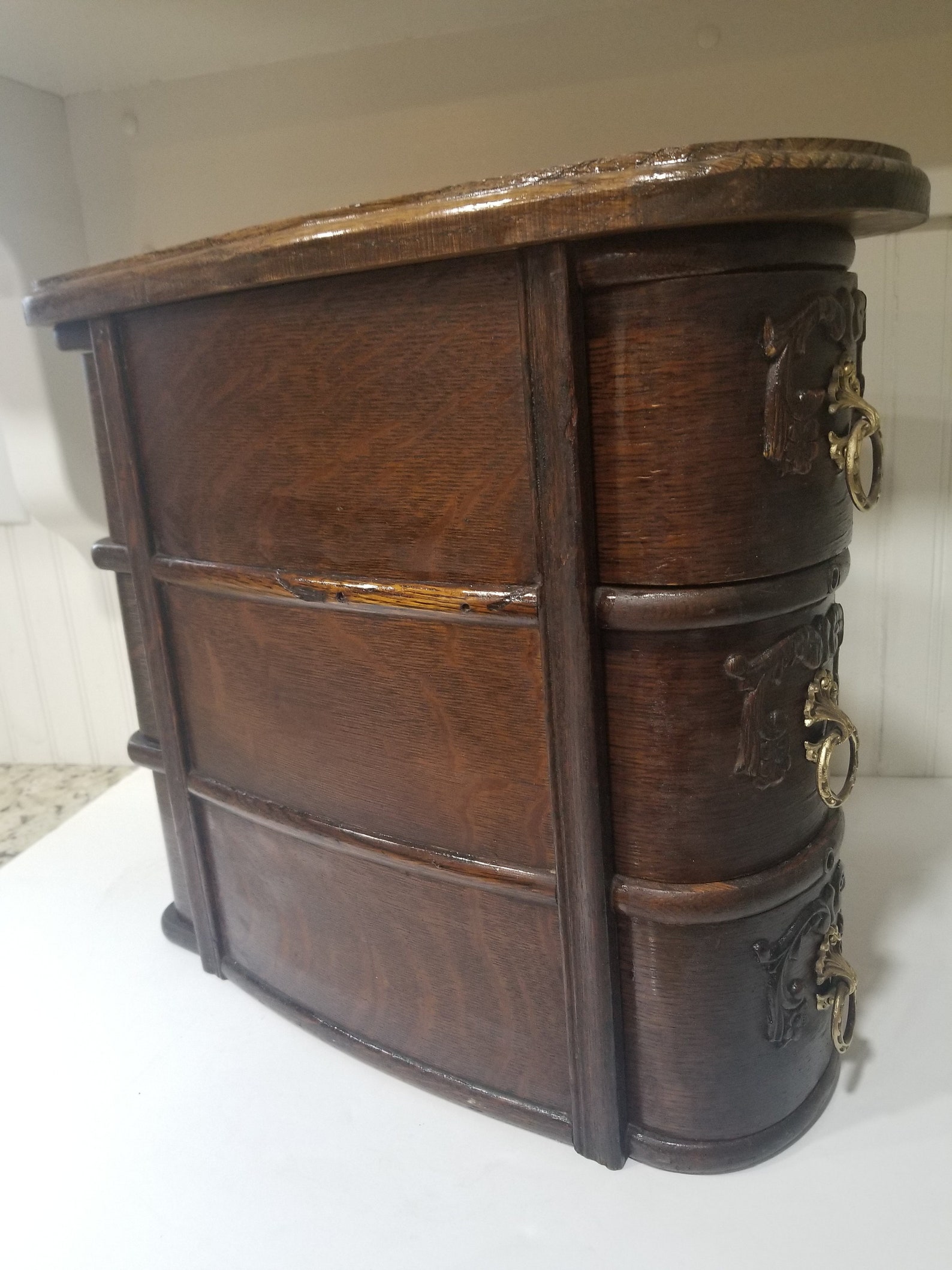 One Vintage Stack of Three Drawers Sewing Machine Drawers Etsy