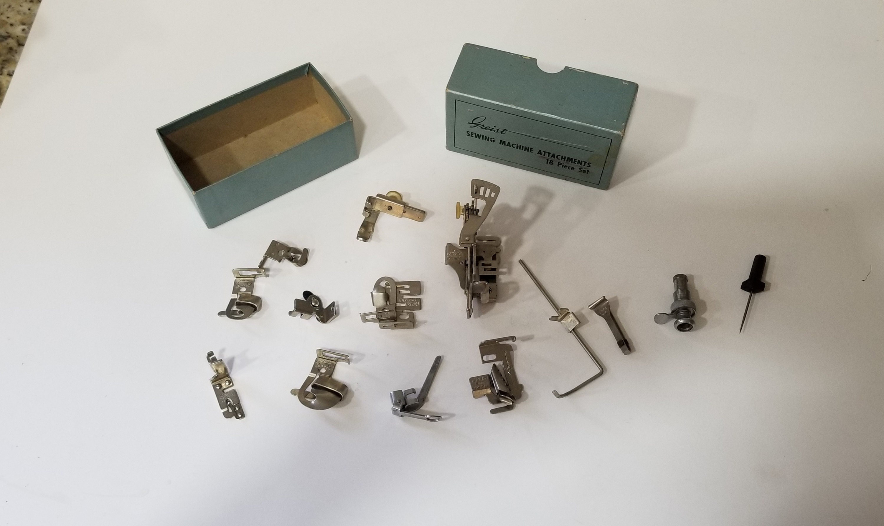 Several Different Vintage Sewing Machine Parts Antique Sewing Etsy