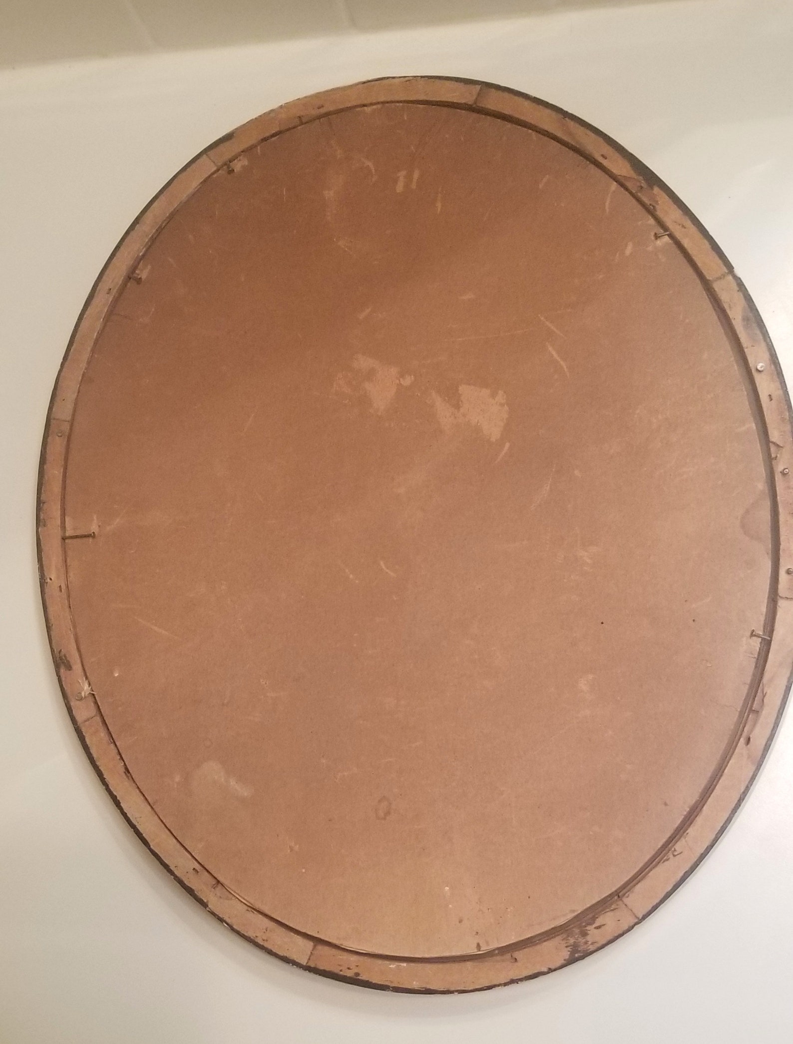 Vintage Oval Picture Frame Bubble Glass Domed Glass Antique Etsy