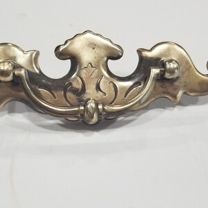 Vintage Ornate Metal Drawer Pull, Restoration Hardware, Vintage Dresser Hardware, Victorian Dresser Hardware