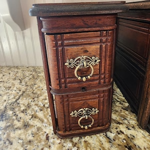 One Vintage Stack of Two Drawers, Sewing Machine Drawers, Country Cottage, Farmhouse Charm, Drawer Stack, Antique Sewing Drawers