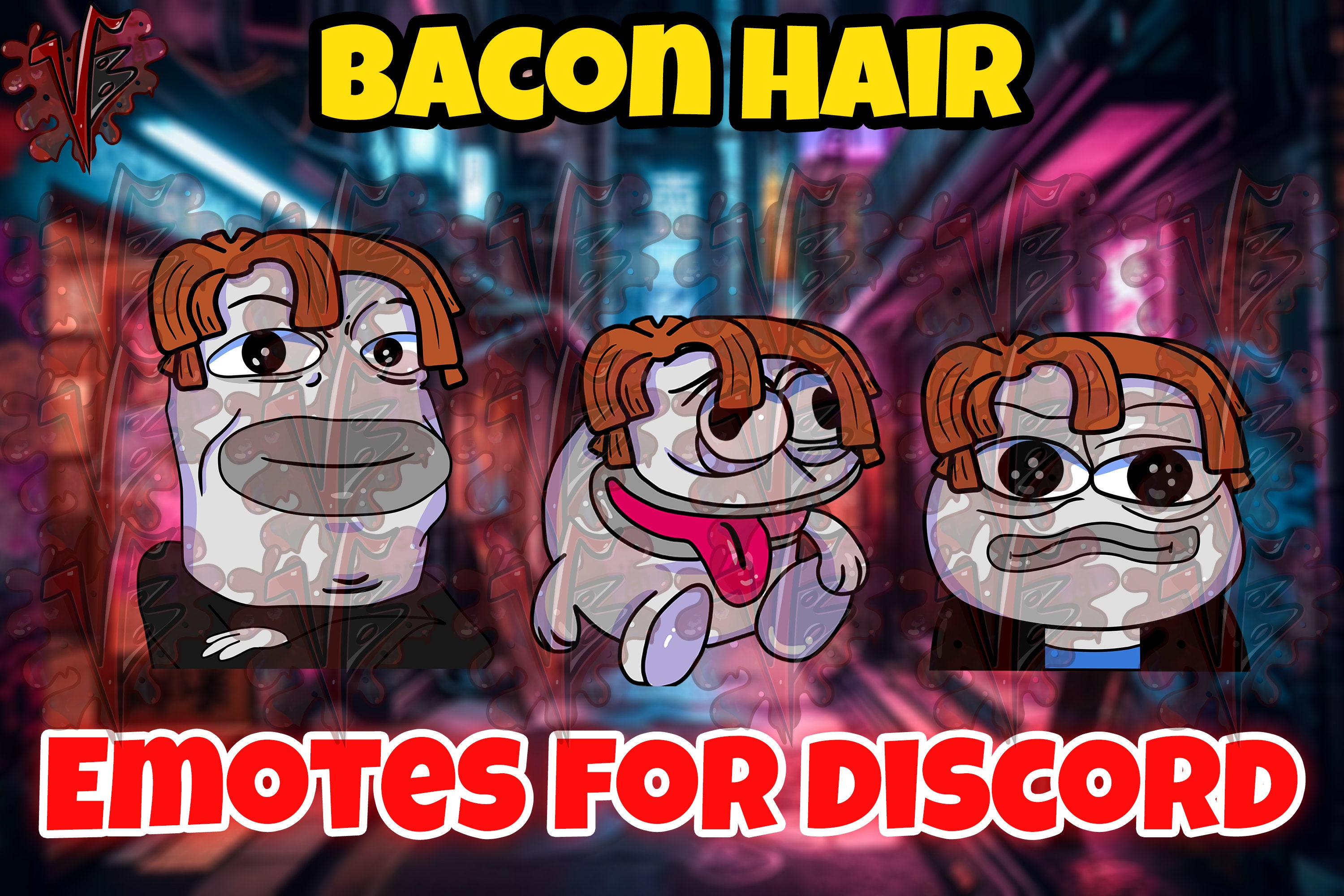 Roblox Bacon Hair Sticker for Sale by KweenFlop