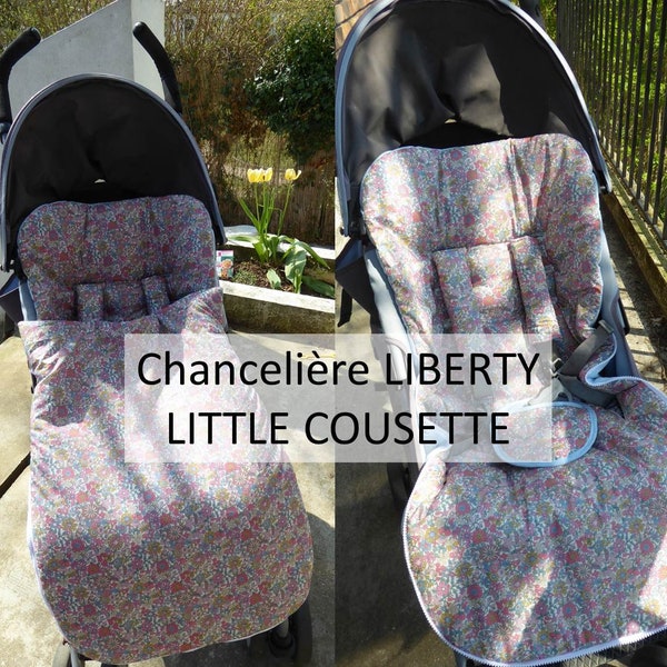 Chancelière poussette universelle en tissu Liberty of London