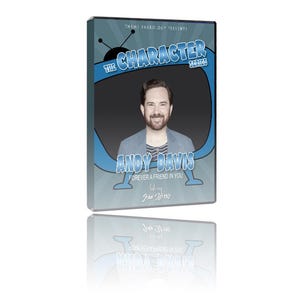 May include: DVD case for "The Character Series" featuring Andy Davis. The case has a blue and gray design with the show's title and Davis's name in a retro television graphic. The text "Forever a Friend in You" is also displayed.