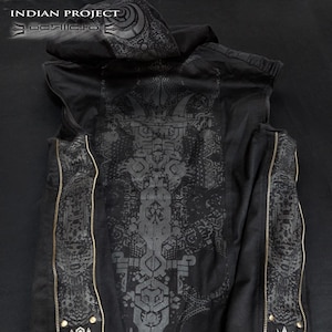 FRAKTAL SPOT VEST alternative clothing goa trance psytrance festivals pirate psywear darkpsy independent designer streetwear urban tribal