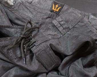 Board Shorts PLASTIKA | Psychedelic Print | Mens Psytrance Swimwear