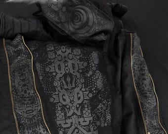 Fractal Totemik Vest: Goa Trance Psytrance Festival Alternative Clothing