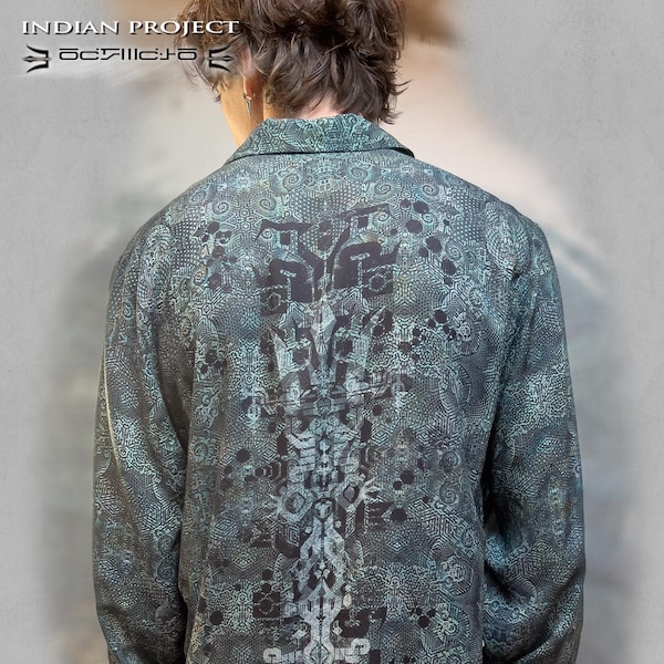 Psytrance Button-Up Shirt: Goa Party Psywear