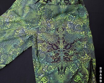 Psychedelic Boardshort ACID CANDY | Fractal Print | Mens Psytrance Swimwear