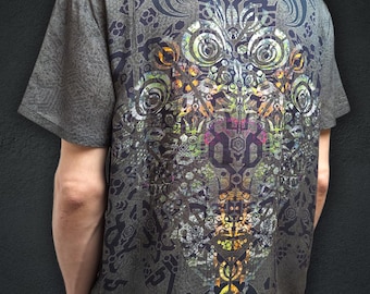 COLOR FRAME Psychedelic Art Shirt | Modal Viscose