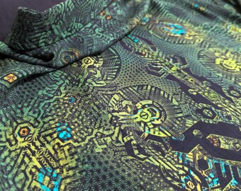 ACID GARDEN - Goa Psytrance Shirt | DMT Fractal Print