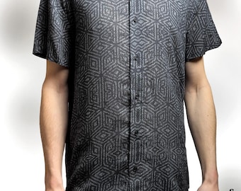 BLACK VELVET - Urban Techwear Shirt | Minimal Geometric