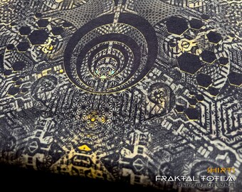 T-Shirt FRAKTAL TOTEM Indian Project Tribal Psy Clothing
