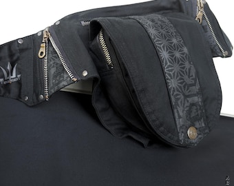 Stars Holster Bag Black | Festival side pocket Belt Bag