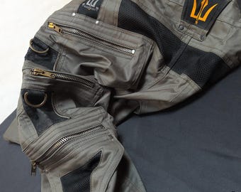 PI V2 Techwear Cargo Shorts PI Stone | Film print Stars