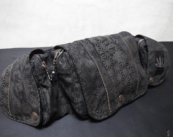 Belt Bag Allstars Black | Festival Waist Bag | Psytrance Multi Pocket Fanny Pack | Rave accessories