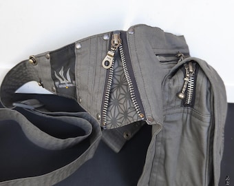 Stars Holster Bag Stone | Festival Hip Bag | Travel Belt Bag