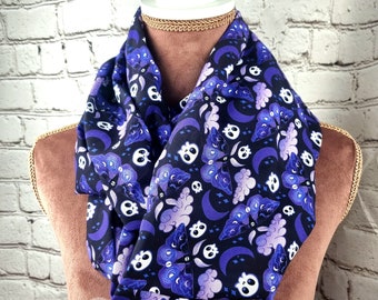 Purple moth, hex infinity scarves, pastel goth, rock your sole, alternative, gift, witch, women accesories, girlfriend, Halloween,stocking